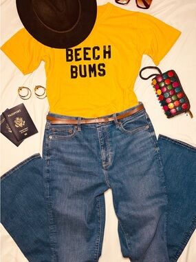 American Eagle Curvy Super High Rise Flare Jeans Size 10 Long